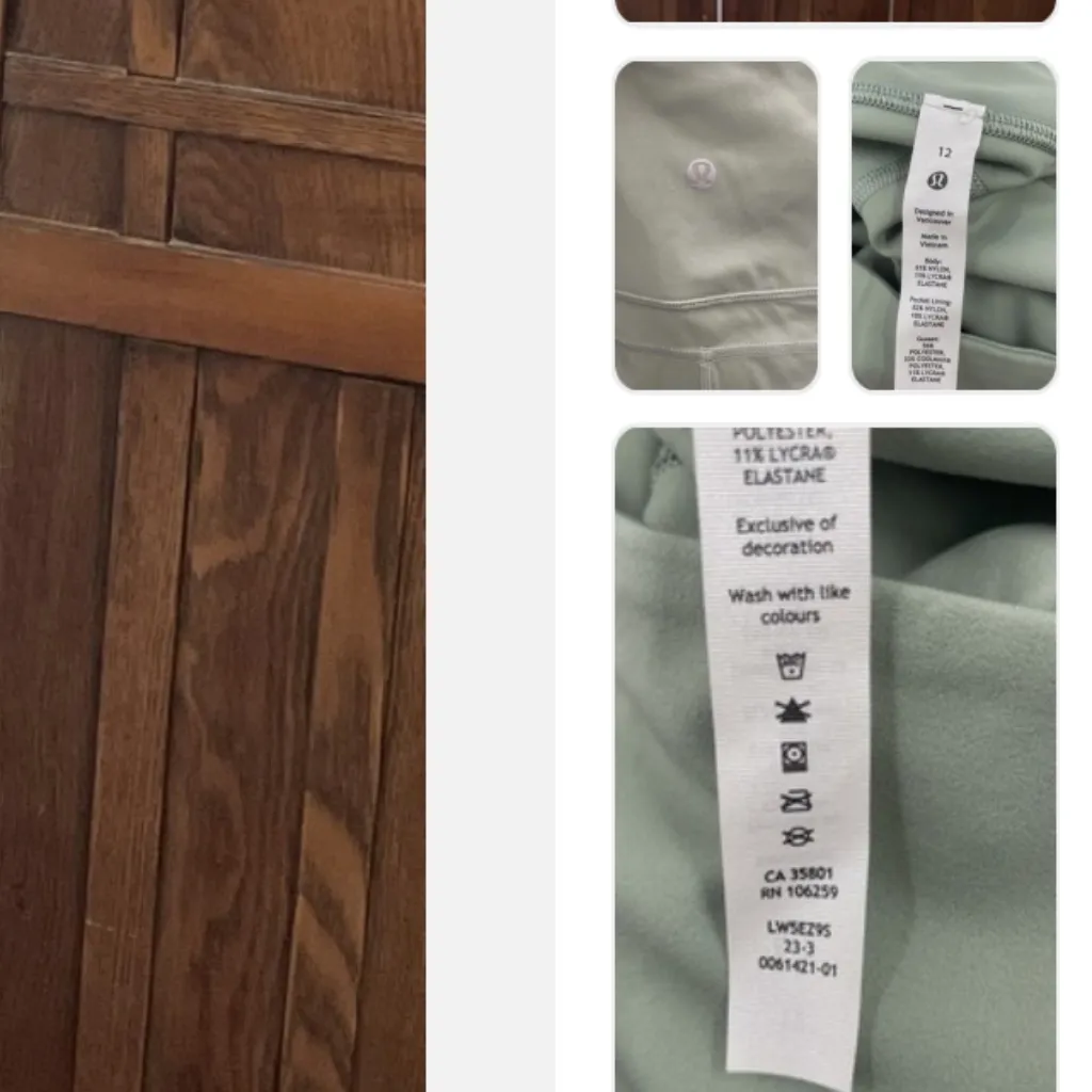 lululemon Groove SHR Nulu Flared Leggings in PLCT Sz 12 NWT $118R - Image 9