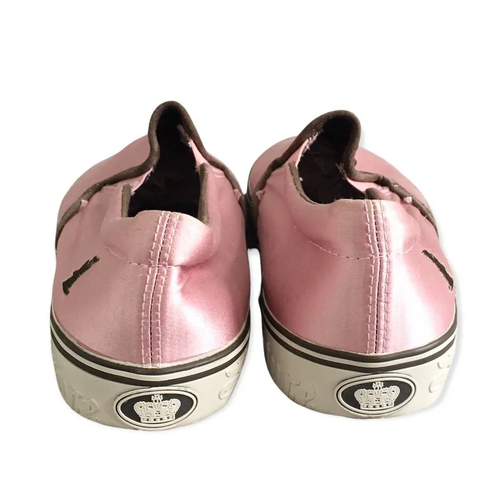 🆕Juicy Couture Pink Satin Flat Sneaker Loafers - Image 4