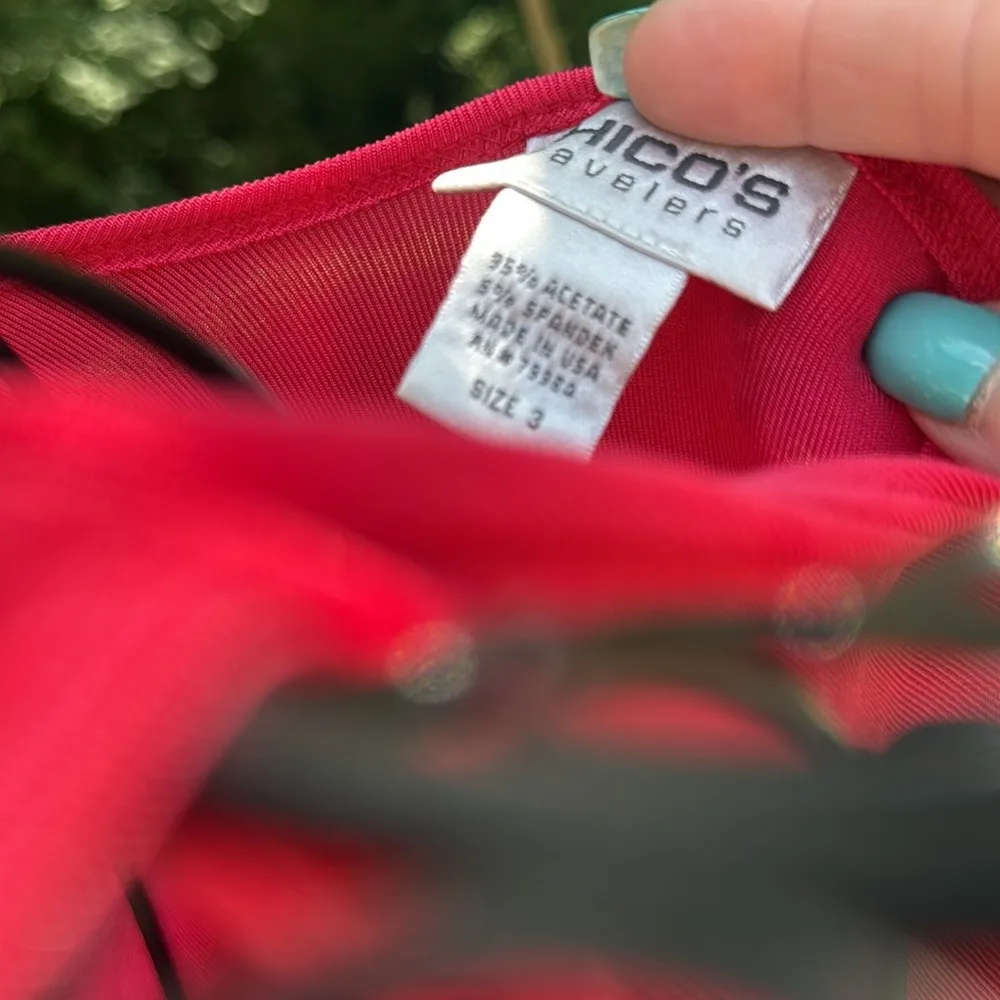 Chico’s travelers red spandex tank - Image 4