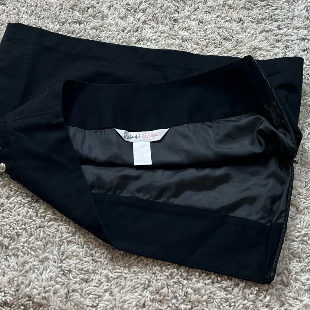 Britney Spears Candies Vintage Black Silver Studded Mini Skirt Juniors Size 5 - Image 5