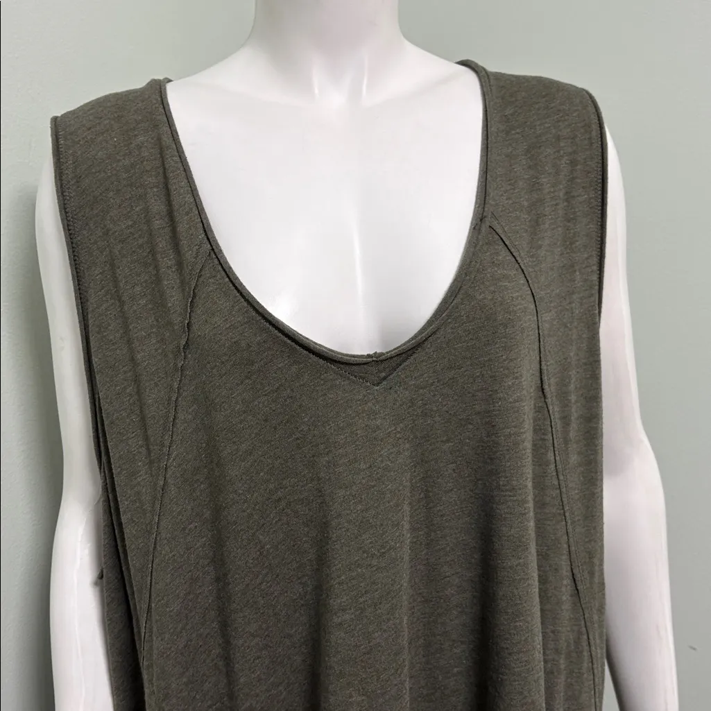 Free People Movement City Vibes Tank Olive Medium - Image 5