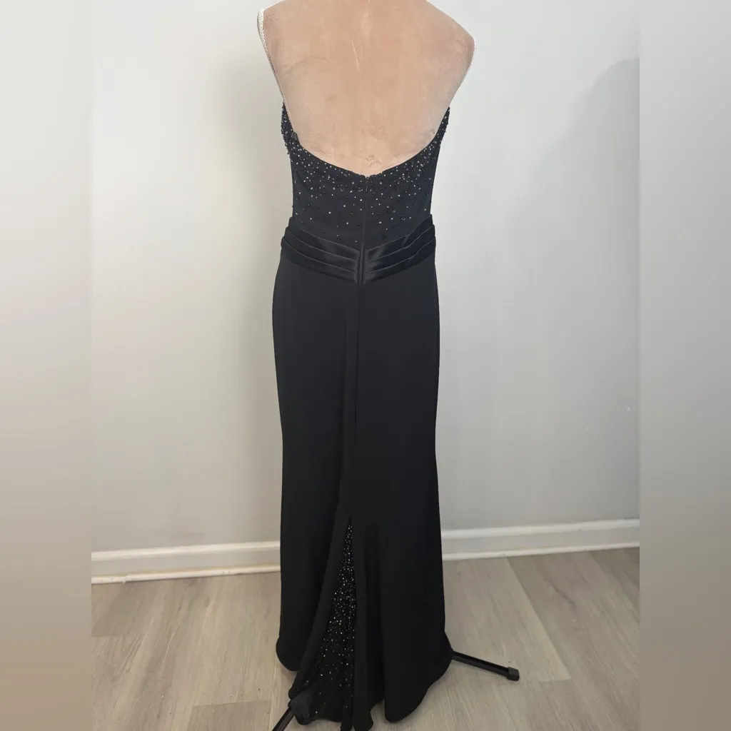 Jovani Black Beaded Prom Dress - Image 8