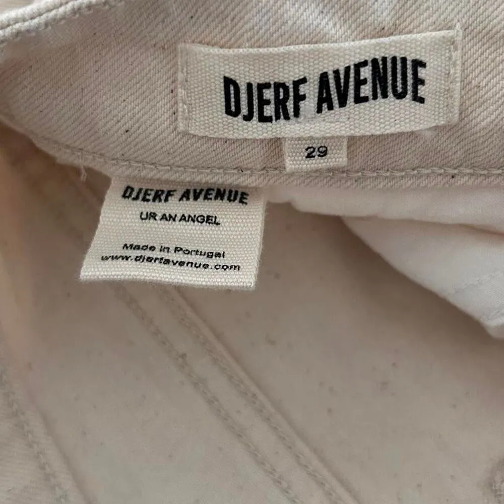 Djerf Avenue Cream Straight Leg Jeans Scandi Minimalist Capsule – Sz 29 - Image 6