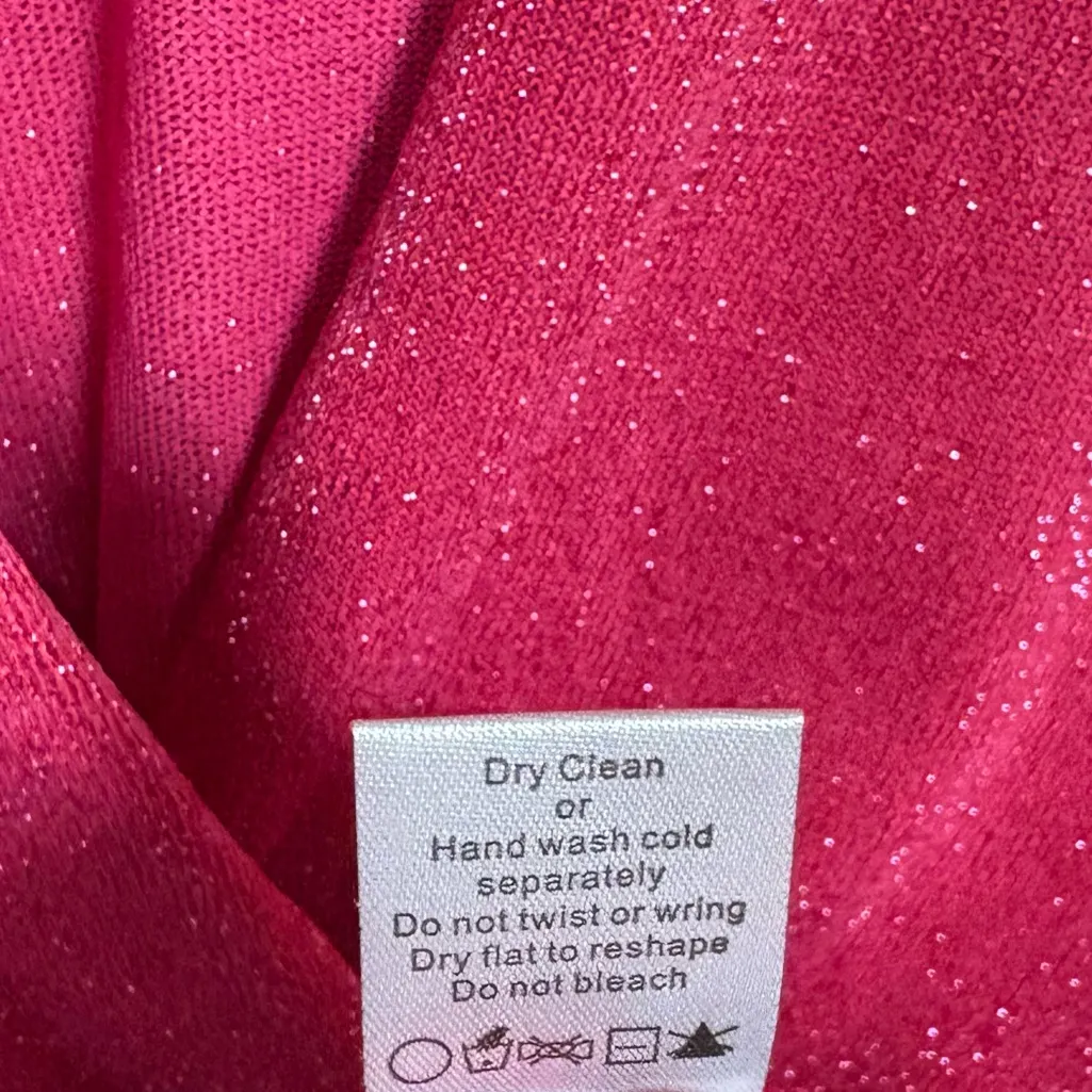 Superdown‎ Aura Pink Shimmer Dress Size Large - Image 8