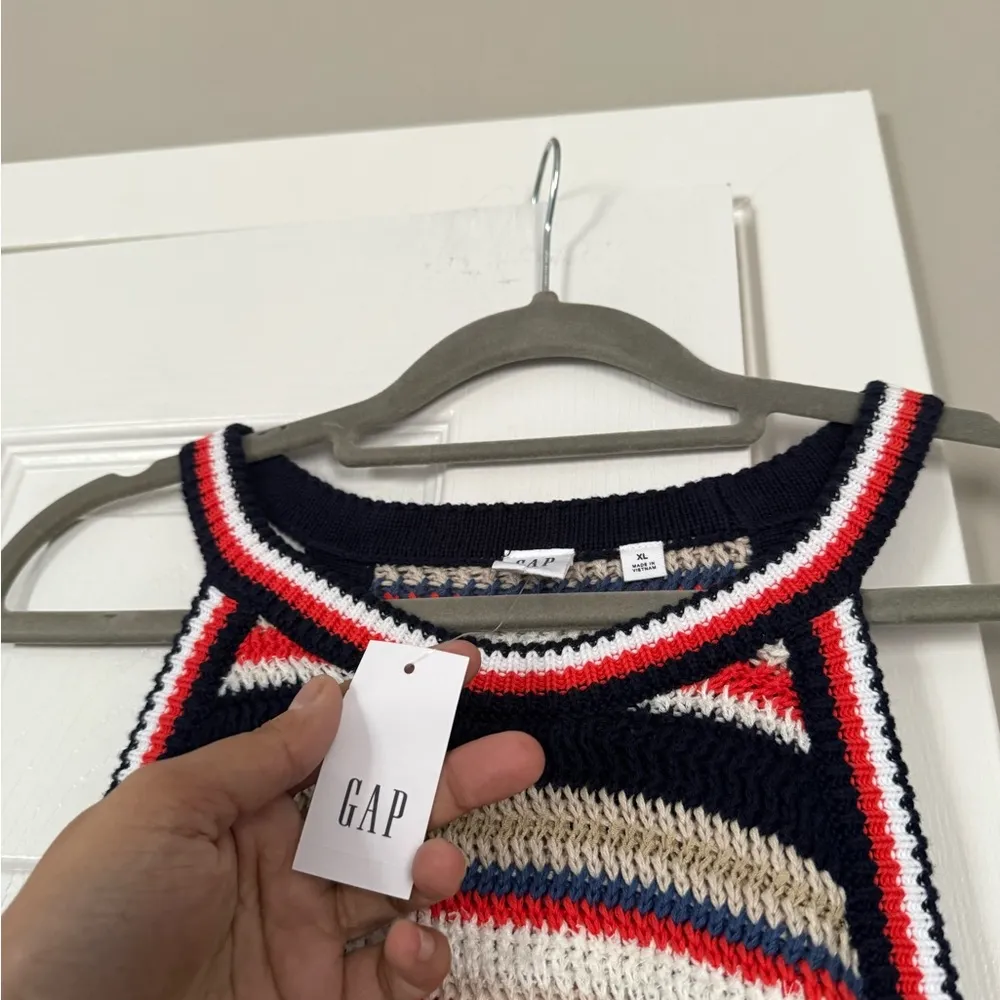 GAP Multi color High Neck Sweater Tank Top NEW $45 retail - Image 6
