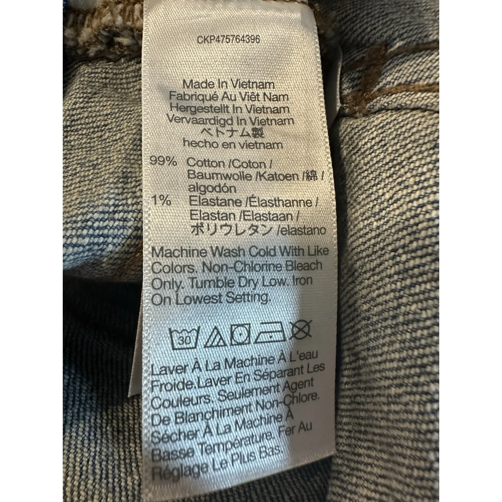 Madewell The Perfect Vintage Wide Leg Jean Full Length Size 32P Blue Wash NWT - Image 12