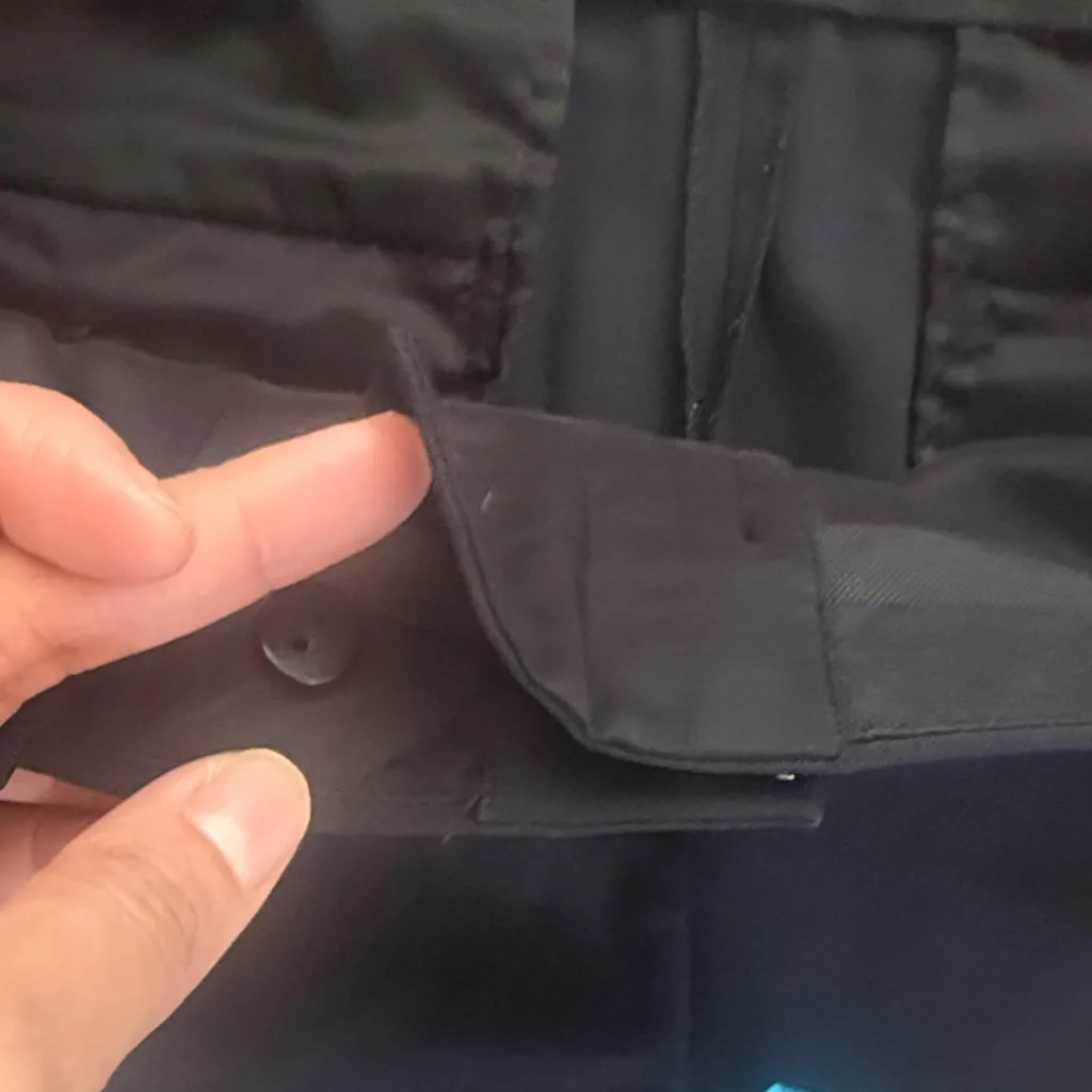 Theory Navy Trousers Size 10. Women’s Virgin Wool Blend Mid Rise Pants - Image 4