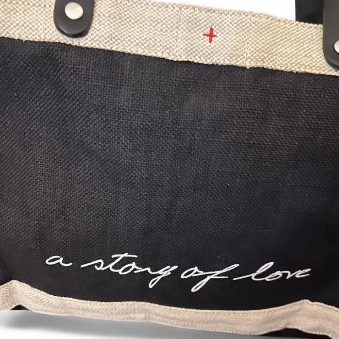 Large Frank & Eileen farmers market tote leather logo canvas limited fall - Image 4