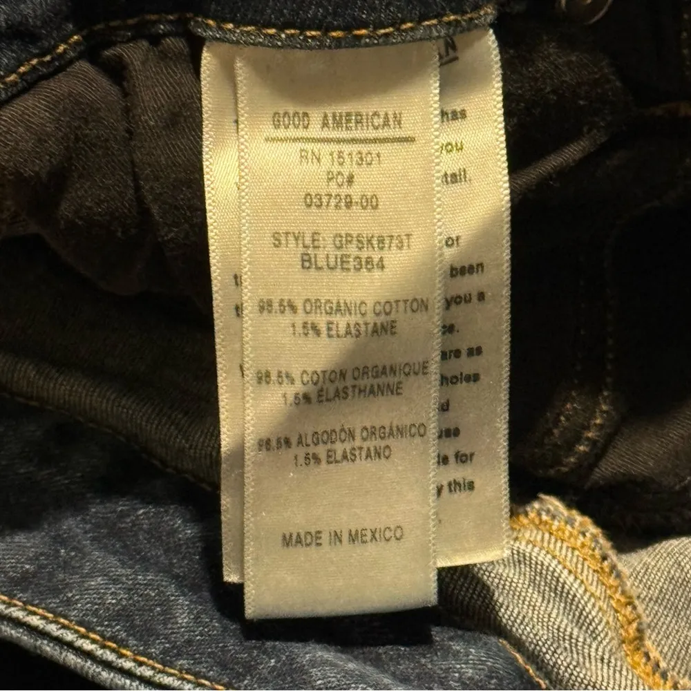 Good Petite Skinny Jeans Dark Blue Denim Mid Rise Stretch Size 8 - Image 6