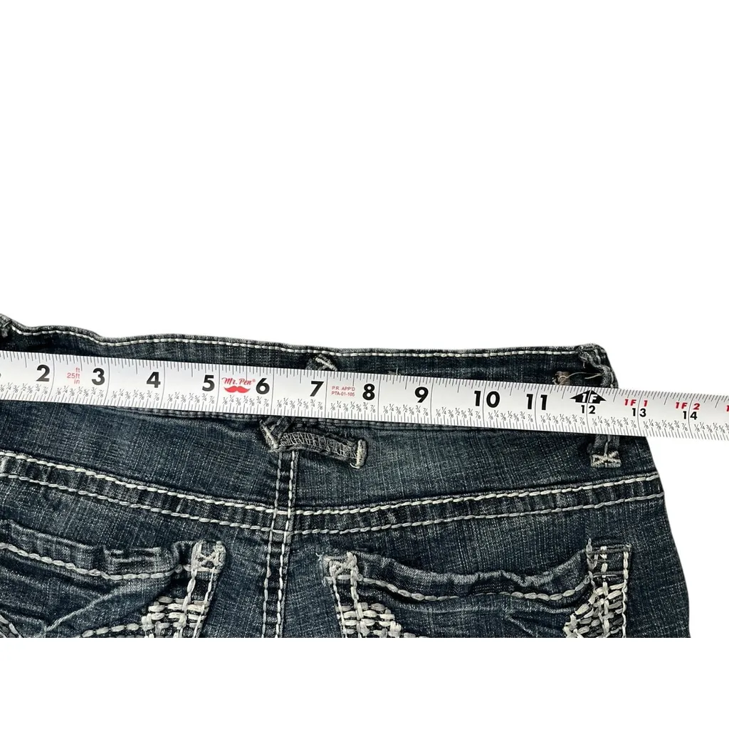 Vintage Hydraulic‎ Vikki Y2K Low Rise Skinny Ankle Legging Blue Jeans Streetwear - Image 6