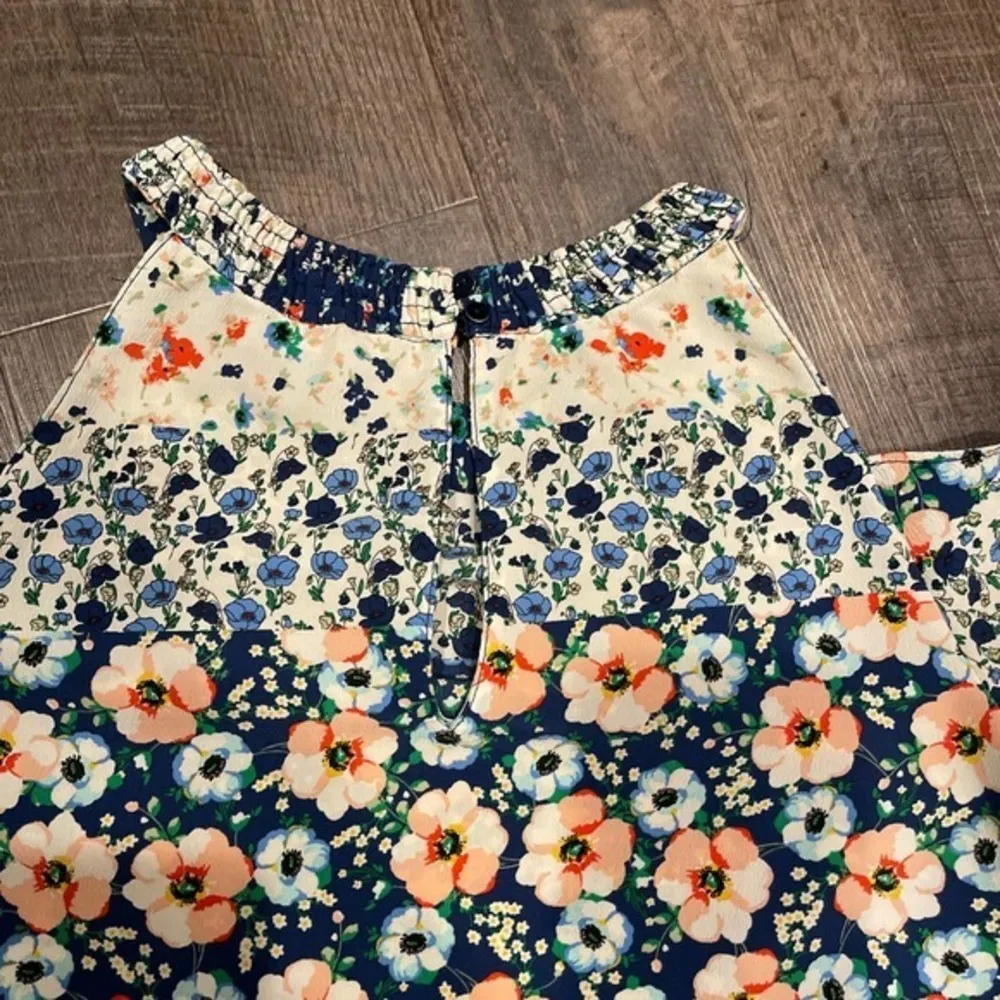 ZARA  cold shoulder, Floral shift dress - Image 5