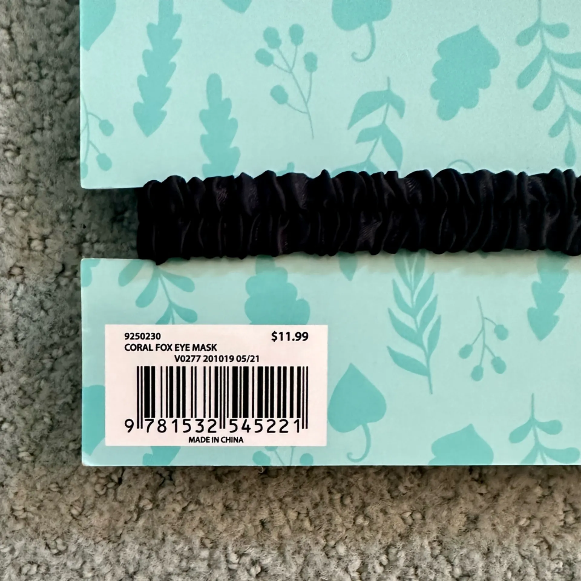 Adorable Coral Fox Sleep Mask - Image 3