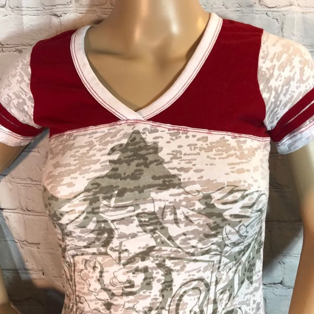 Harry Potter Graphic Tee Gryffindor Lion Shield XS - Image 2