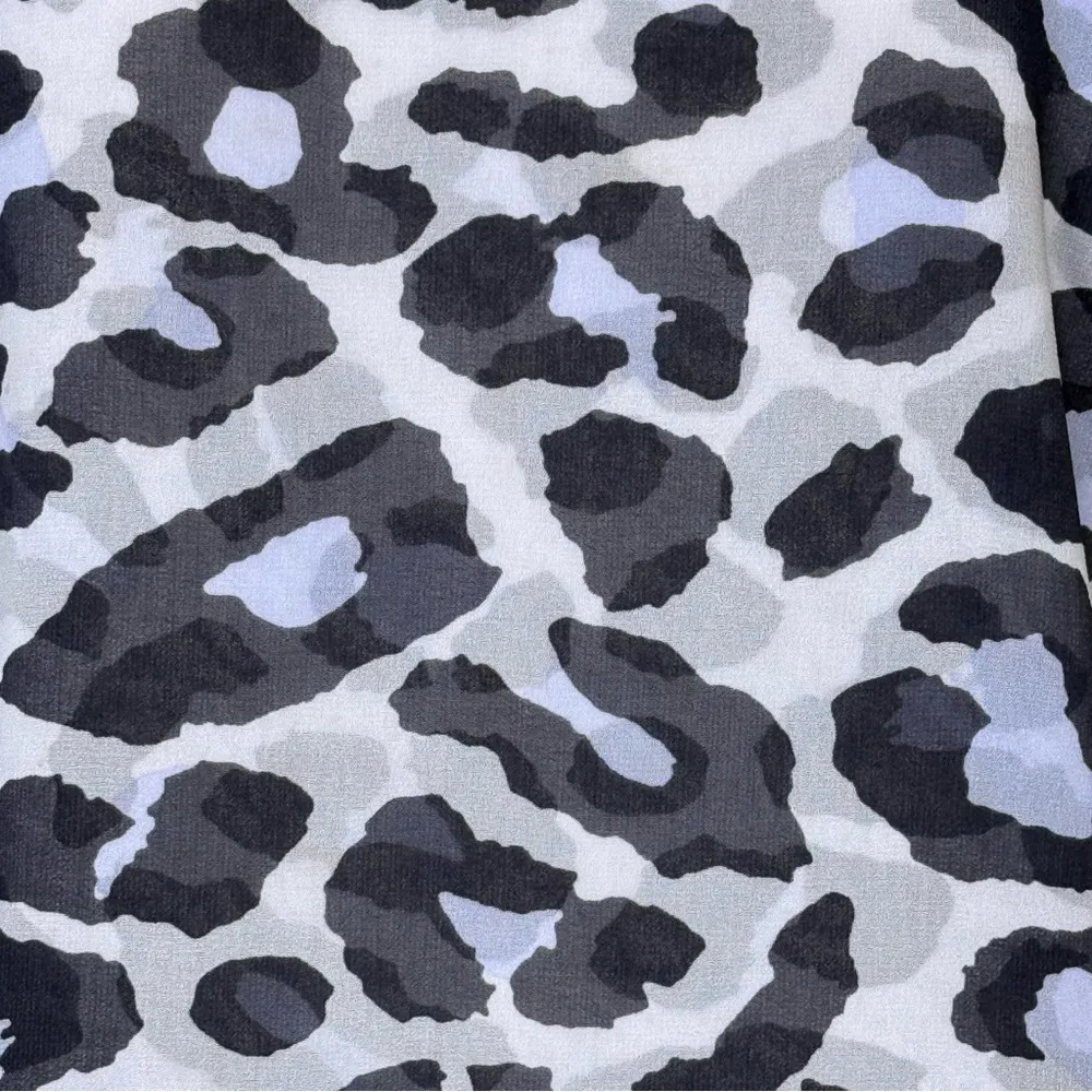 CAbi ‘Feline Flounce’ Leopard Print Purple Sleeveless Blouse Women’s Size XS - Image 8