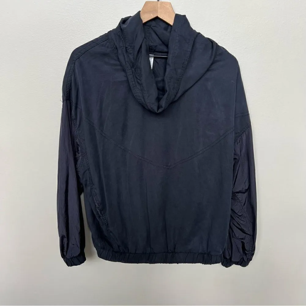 Free People Movement Far and Away Windbreaker Pullover Jacket Black Size Small - Image 7