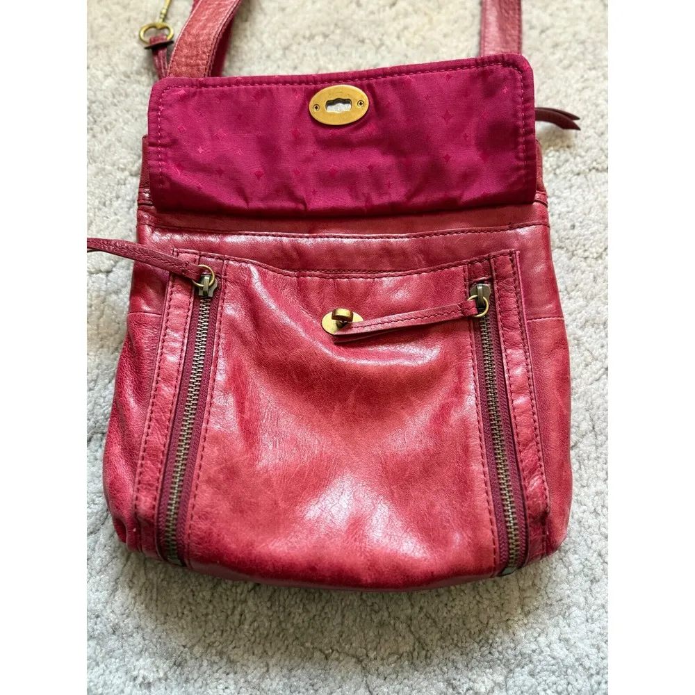 Vintage‎ Fossil Turn Key Closure Purse - Image 3