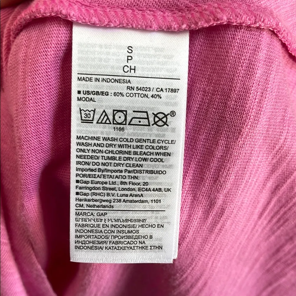 GAP Pink Cotton Preppy Tie-Knot Mini Dress - Image 5