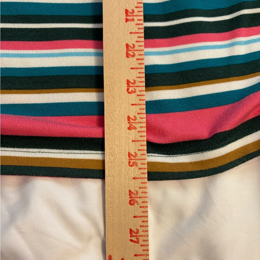 Sport Savvy Striped Cowl Neck Top – Size Large Pink - Image 5