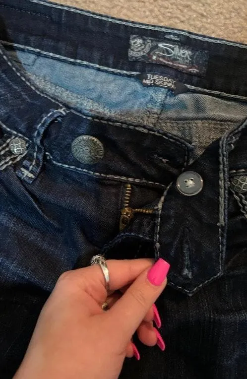 Silver Jeans Co Silver Jeans Tuesday Mid Rise Skinny Jeans  - Image 6