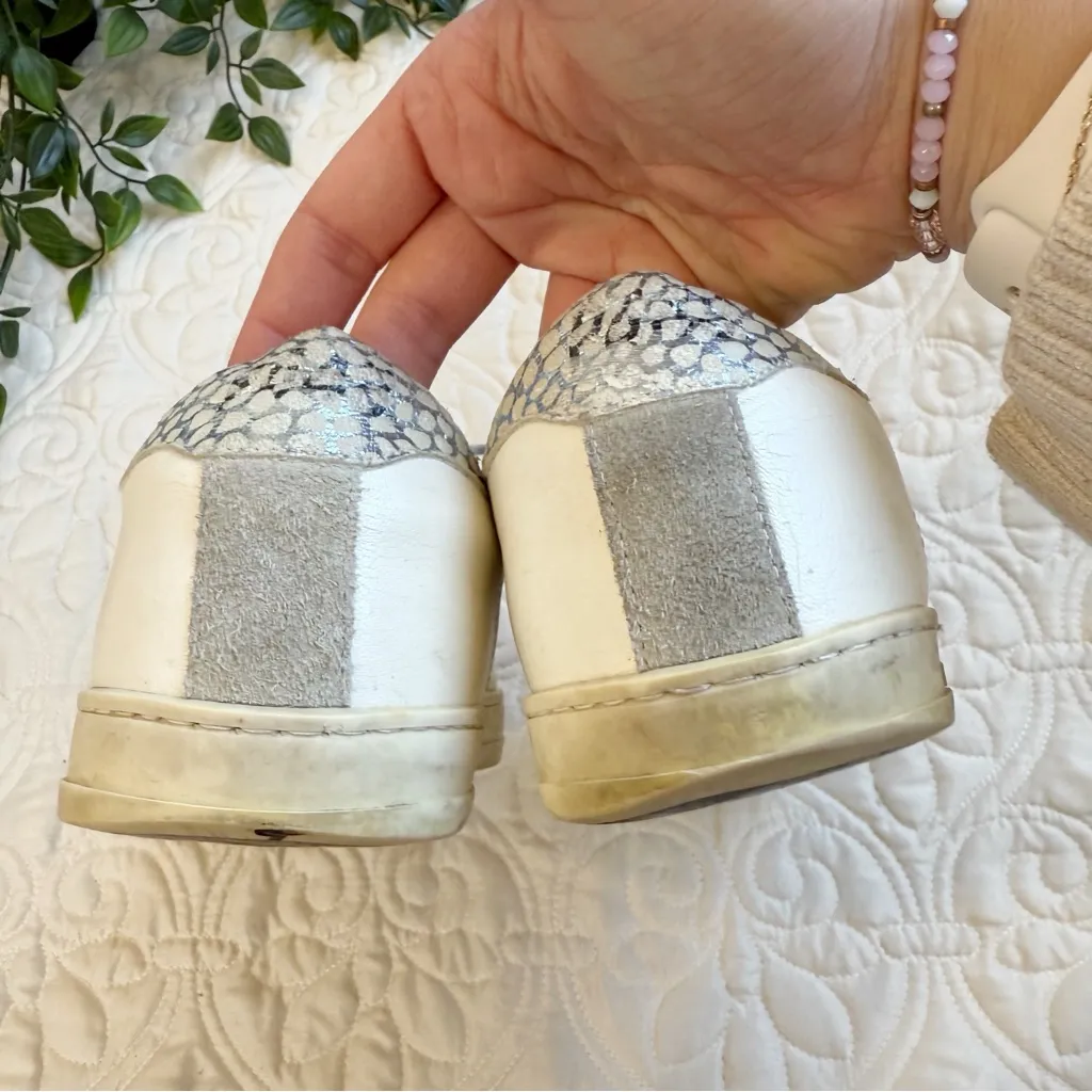 P448 John White Wasabi Sneakers Sz 38 - Image 4