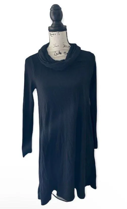 Lou & grey for LOFT SZ XS basic black long sleeve dress - Image 2