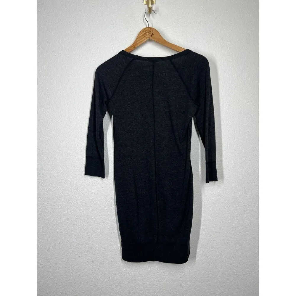 James Perse Standard Raglan Sweatshirt Dress Size 0 XS - Image 5