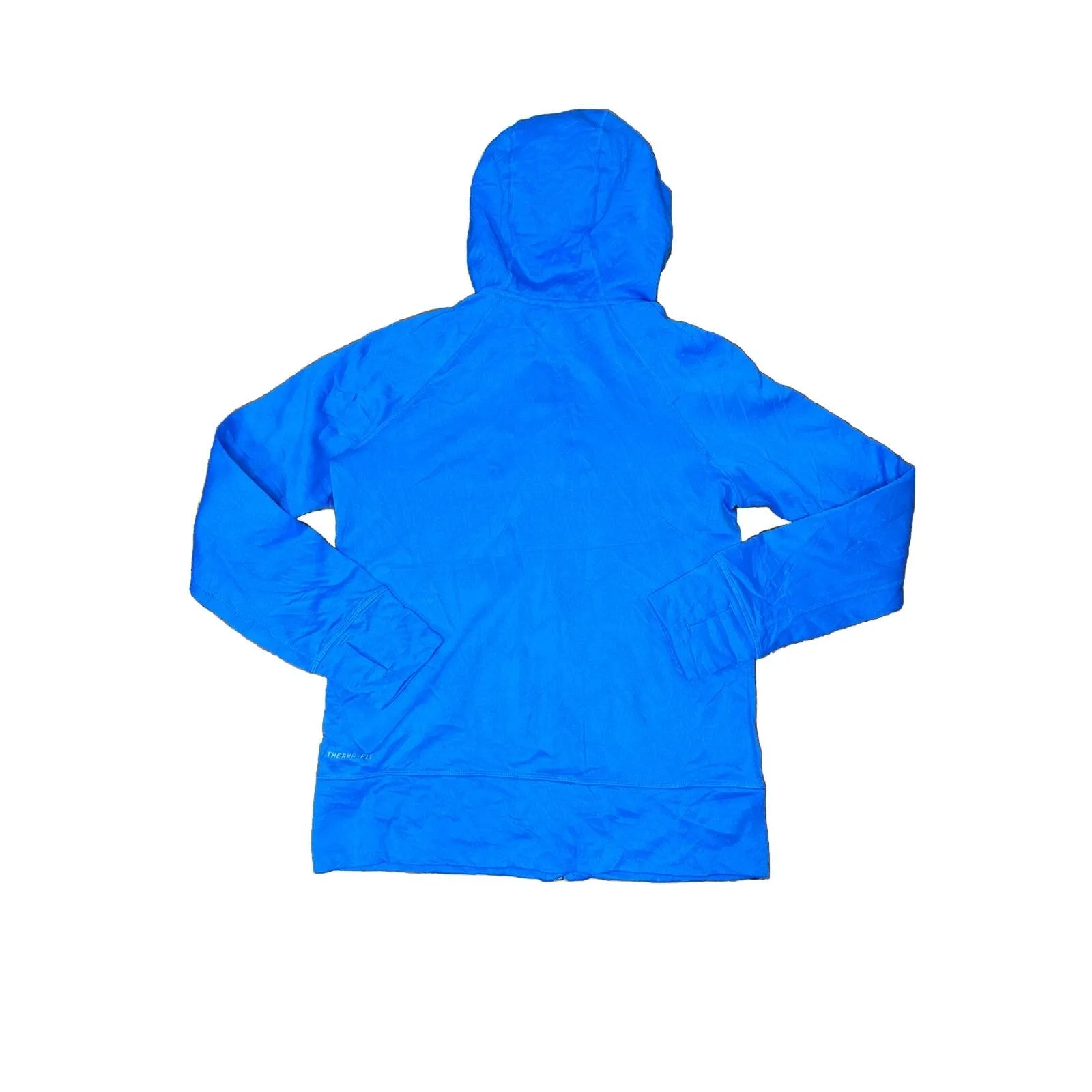 Nike Women's Size M Therma- Fit Full Zip Fleece Lined Blue Hooded Jacket‎ - Image 3