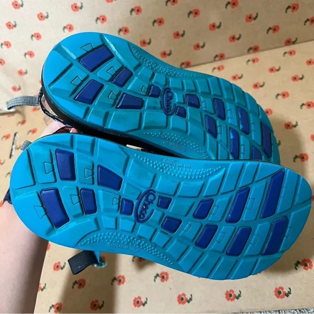 ✨ Chaco Women’s Strappy Sandals Teal Pink Blue Toe Loop 5 - Image 6
