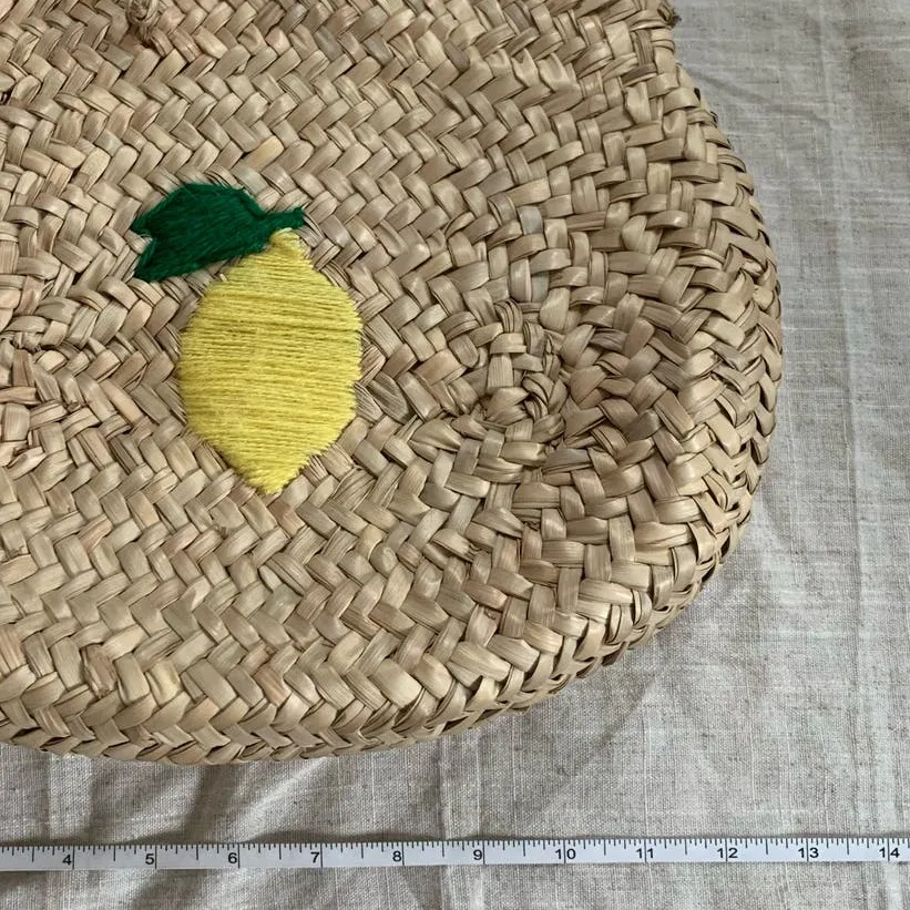 Boho‎ Handmade 100% Straw Mini Basket - Image 6