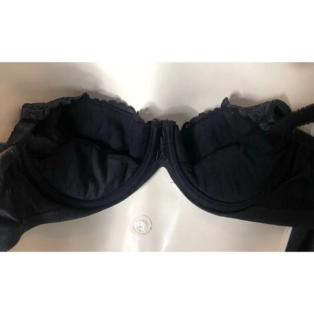 Victoria's Secret Satin Lace Firm Control Push Up Underwired Balconette Bra 36C - Image 5