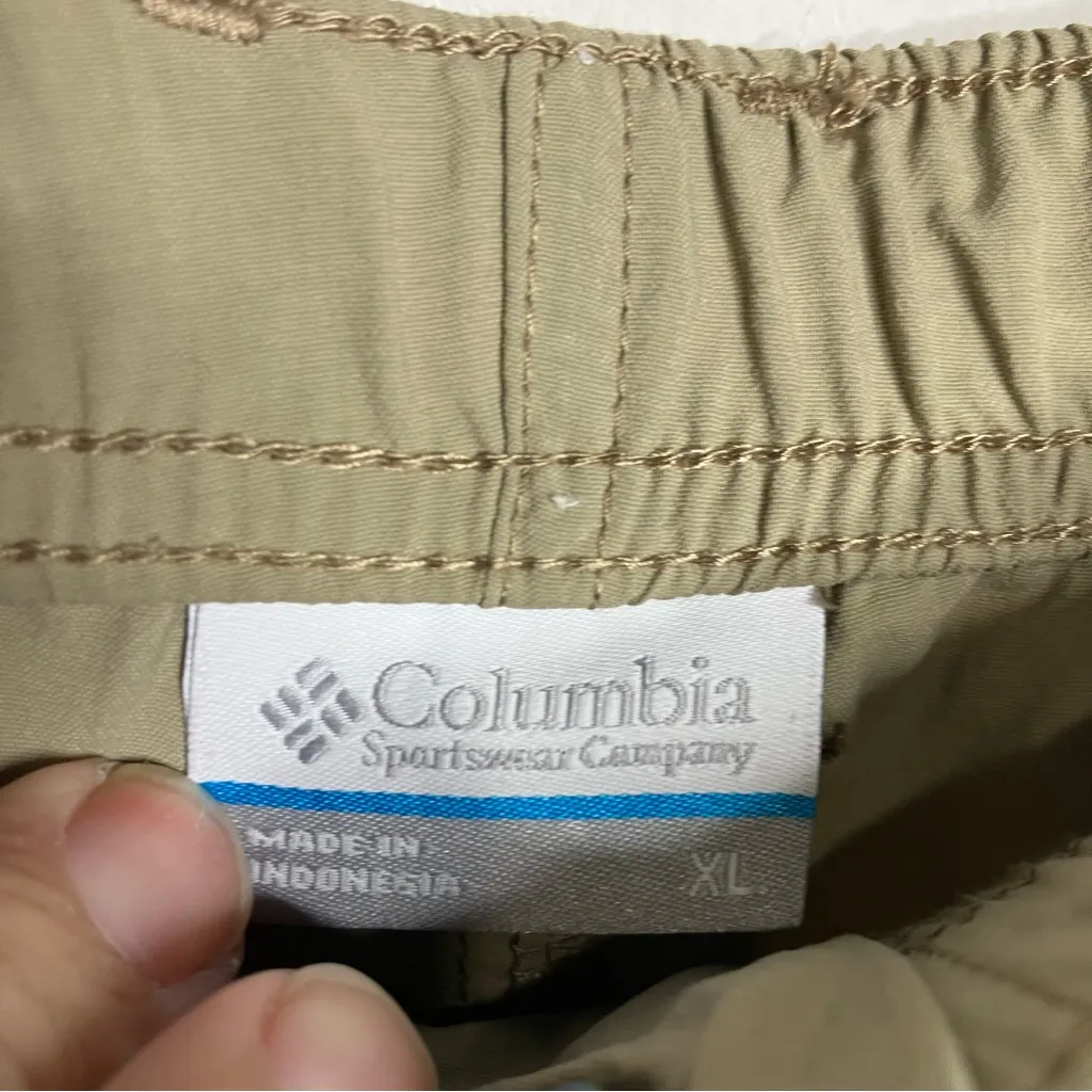 Columbia tan quick dry hiking shorts outdoor gear women’s size XL casual camping - Image 3