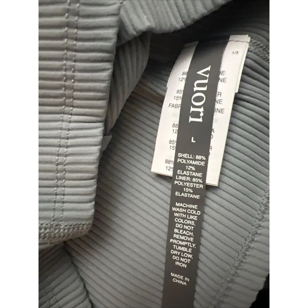 Vuori Women’s Rib Crop Tank Light Cloud Blue Size Large New w/tag  $64 - Image 4
