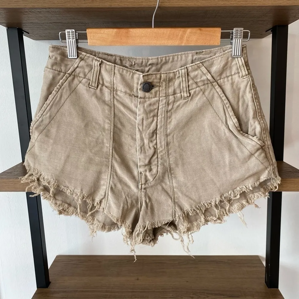 FREE PEOPLE Raw Patched Denim Short - Image 5
