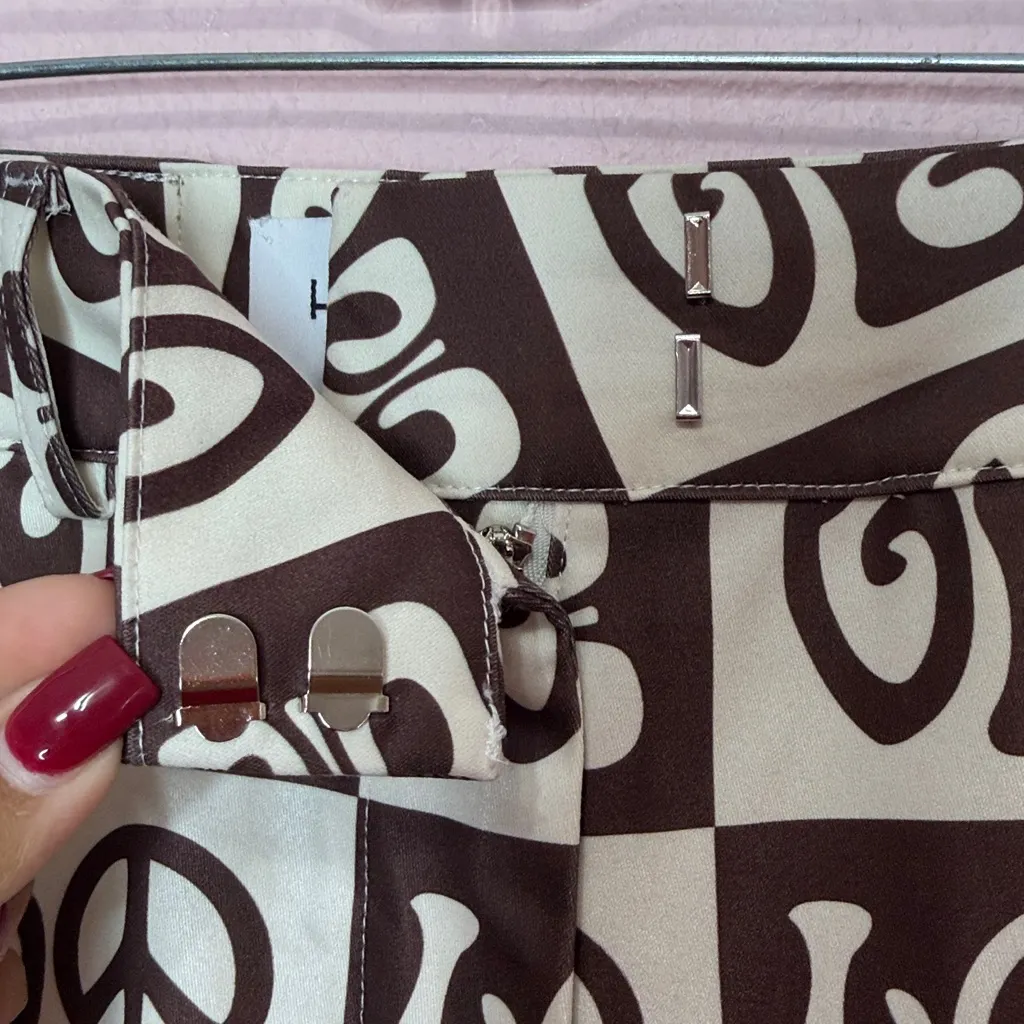 House Of Sunny All You Need Is Love Pants. Size 2 Brown - Image 5