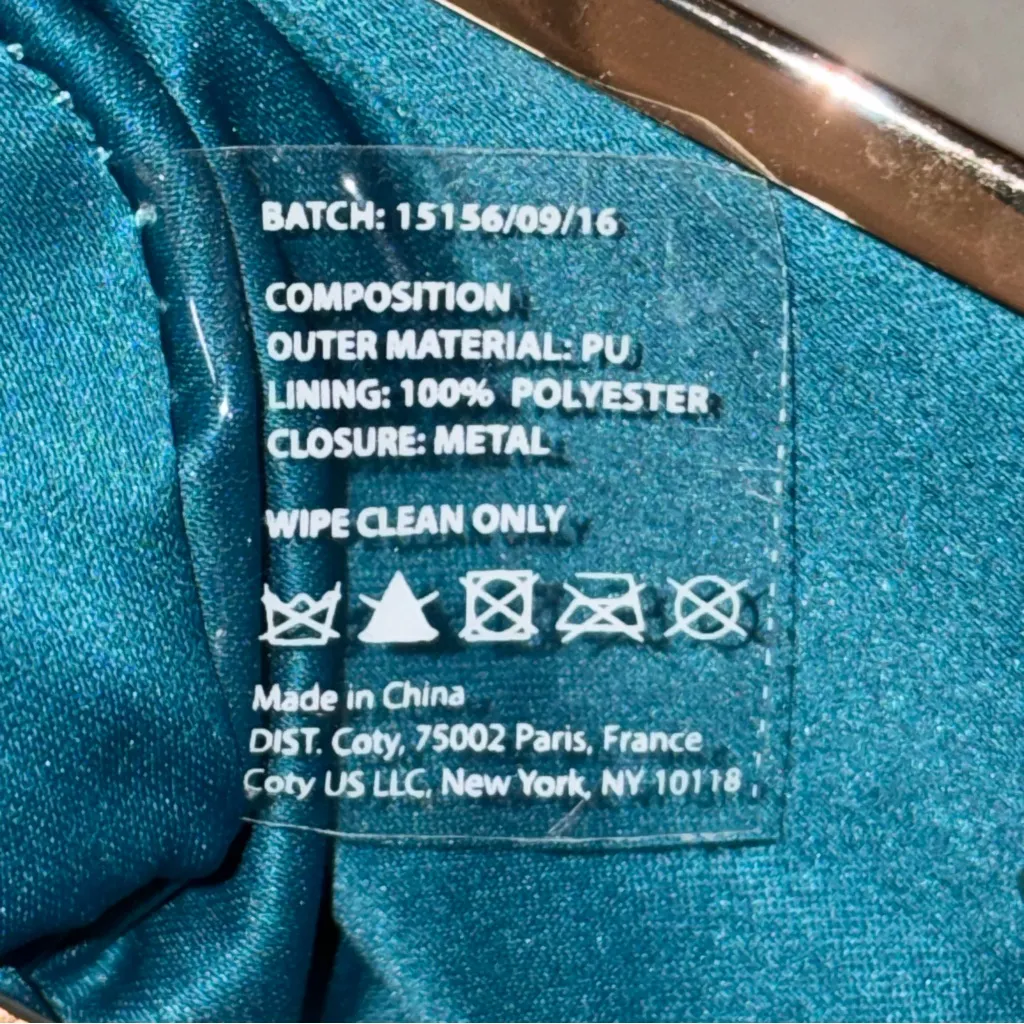 Miu Miu Turquoise Blue Patent Glossy Kisslock Clutch Wallet Bag - Image 8