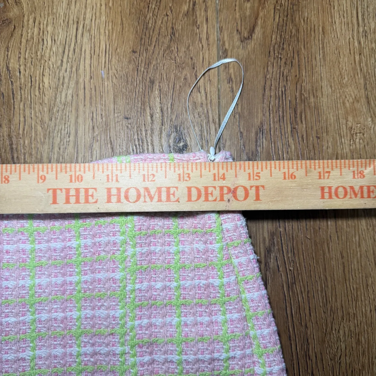 ZARA Tweed Pink Green Plaid Mini Skort Skirt Womens S Barbiecore  preppy shorts - Image 6