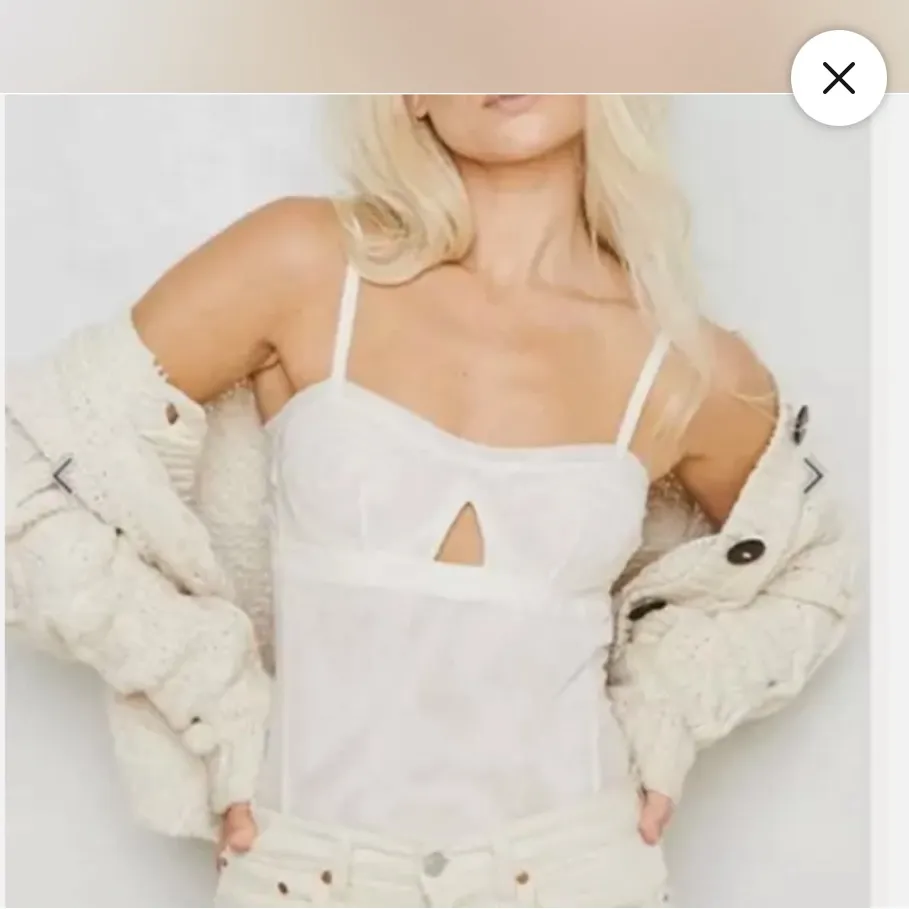 NWT Free People We are HAH Under the Wire Bodysuit‎ in Eggshell Sz XS - Image 3