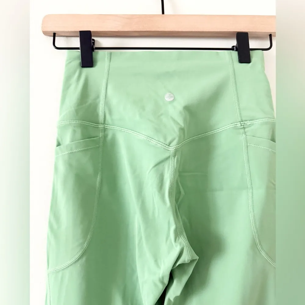 Halara UltraSculpt SoCinched Pocket Leggings in Kashmir Light Green  - Size XS - Image 5