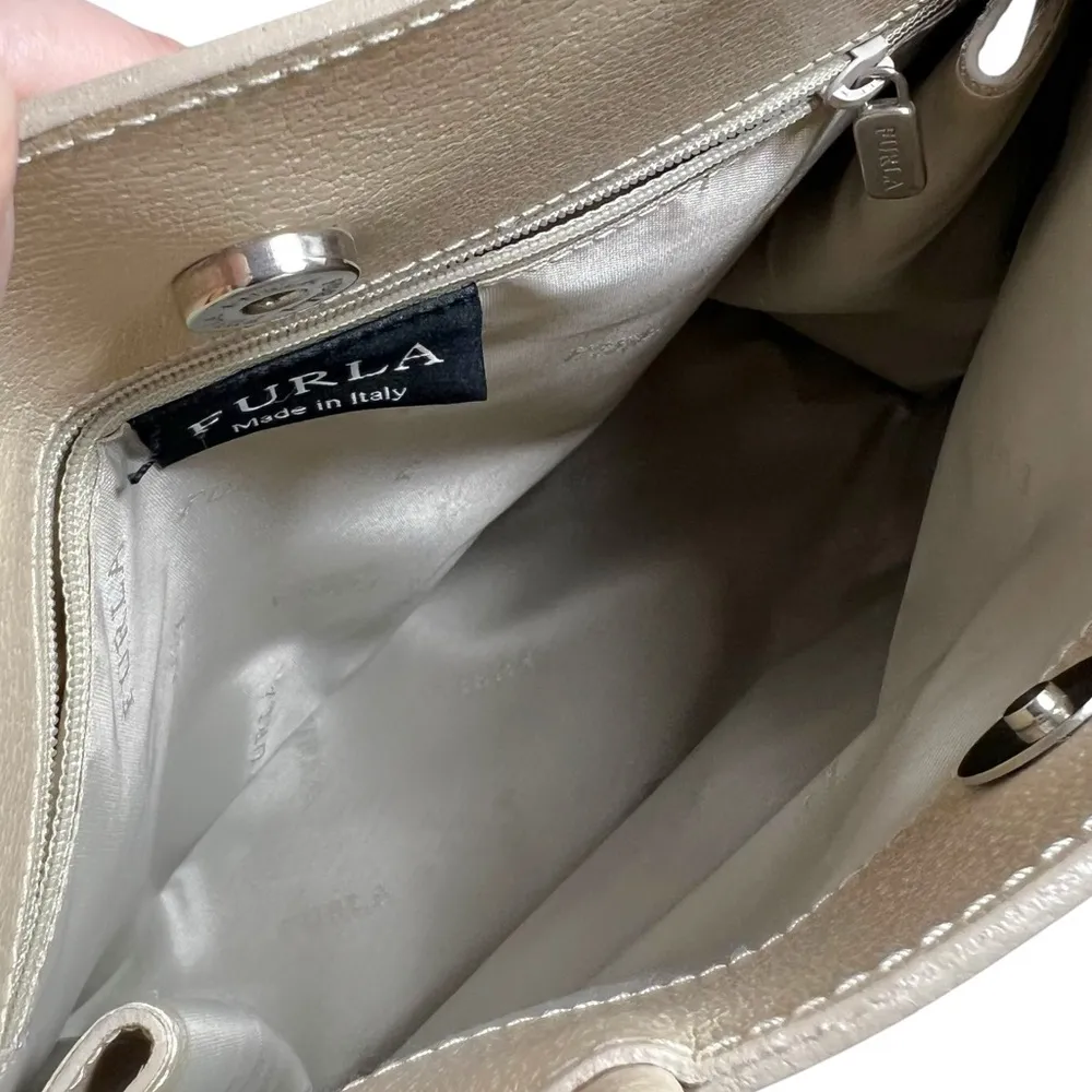 FURLA Italy Leather Shoulder | Crossbody Tote Bag - Image 3