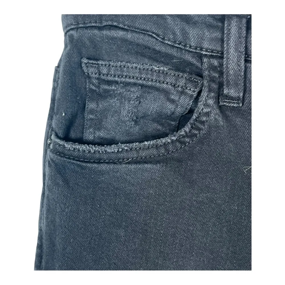 Current/Elliot The Fling Washed Black Destroy Boyfriend Black Jean Women Size 23 - Image 4