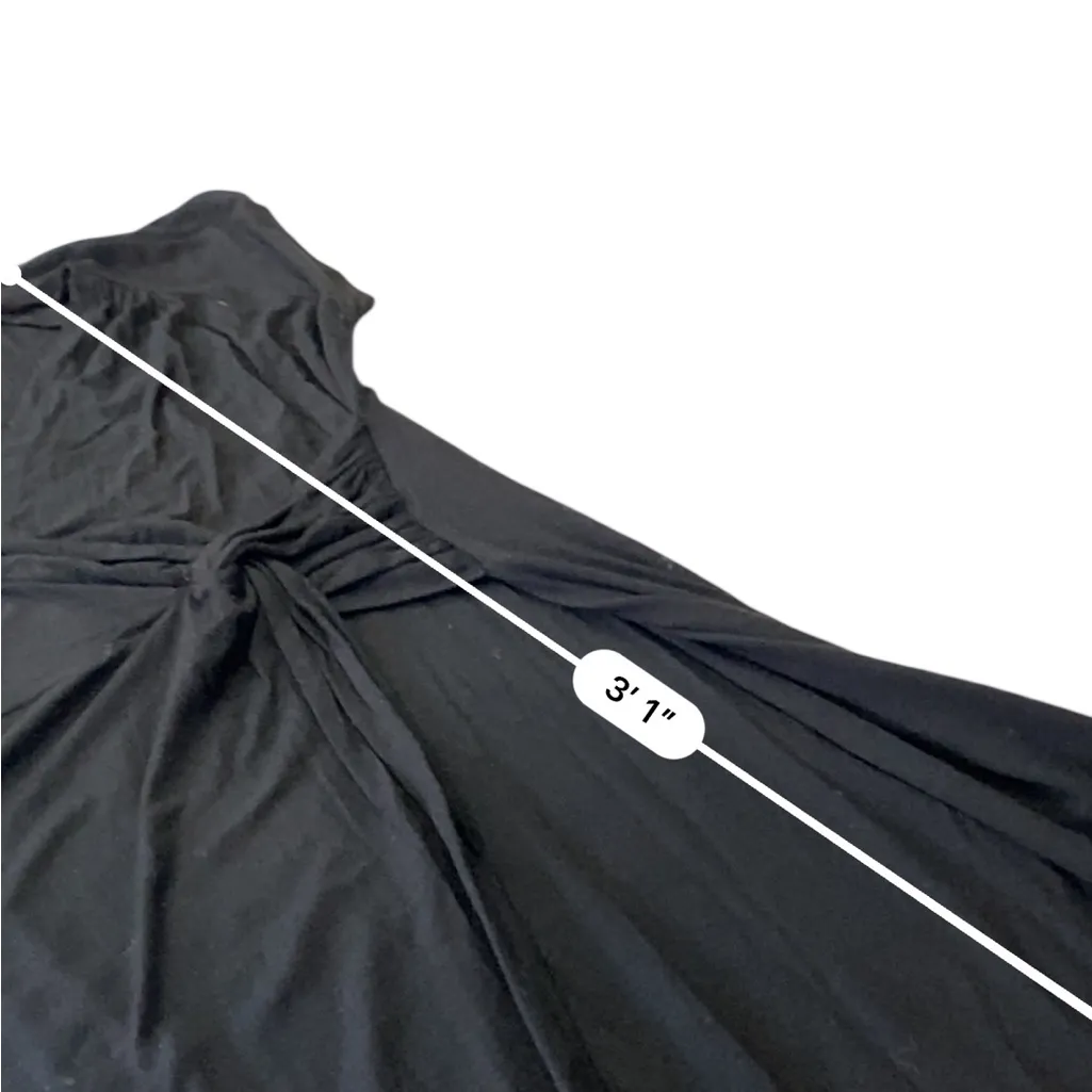 Seraphine Black Maternity & Nursing Wrap Dress Size 6 - Image 8