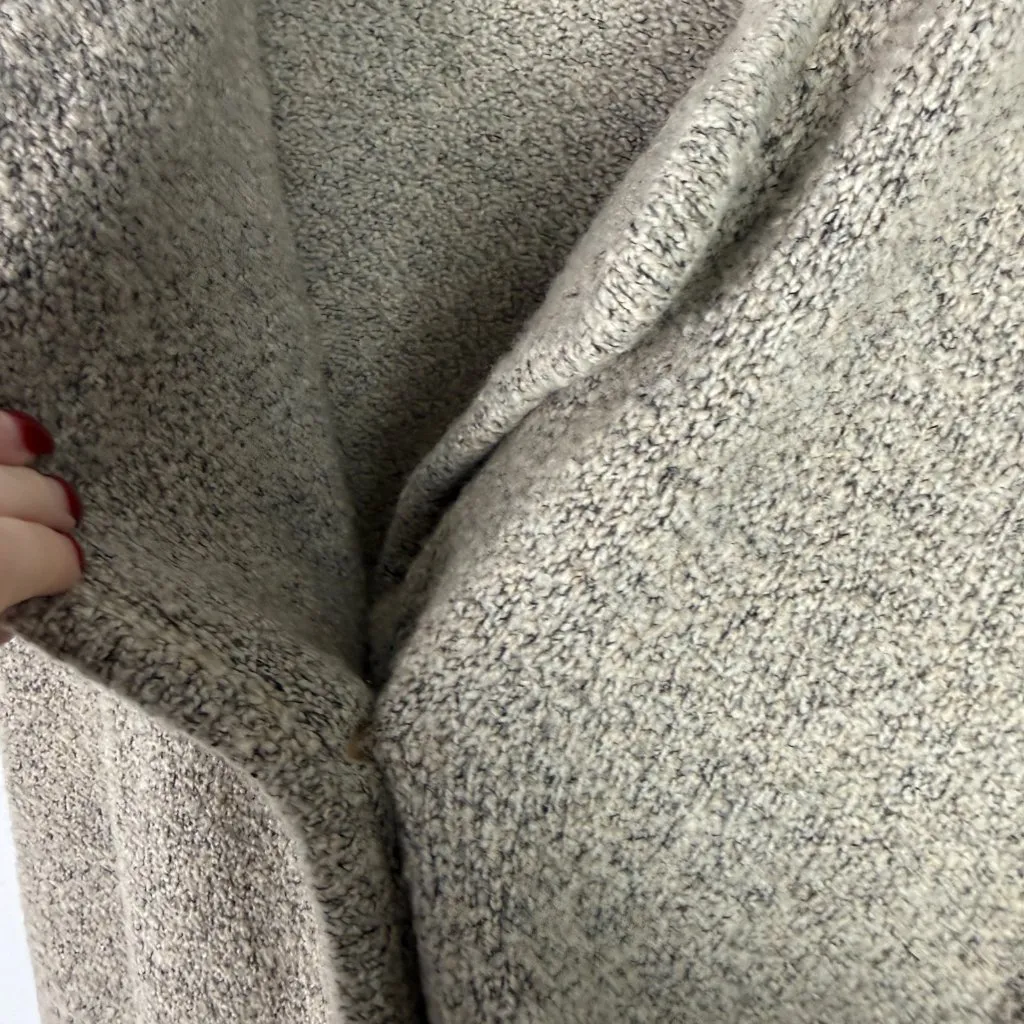 ISDA & Co Cashmere Wool Blend Sweater Jacket Cardigan Oatmeal Size Large L Tan - Image 5