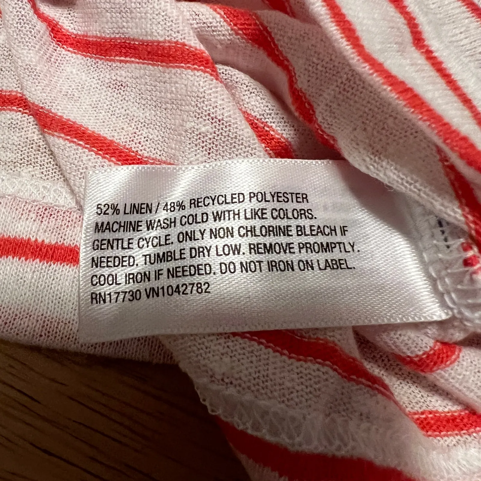 Universal Thread Women's Striped Linen Boxy Short Sleeve T-Shirt - Size XS - NWT - Image 6