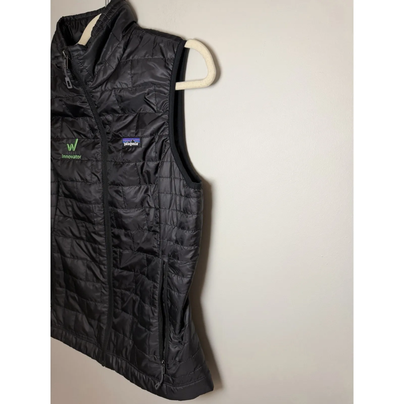 Patagonia Women's Nano Puff Vest Sz M Black With Logo NEW - Image 13