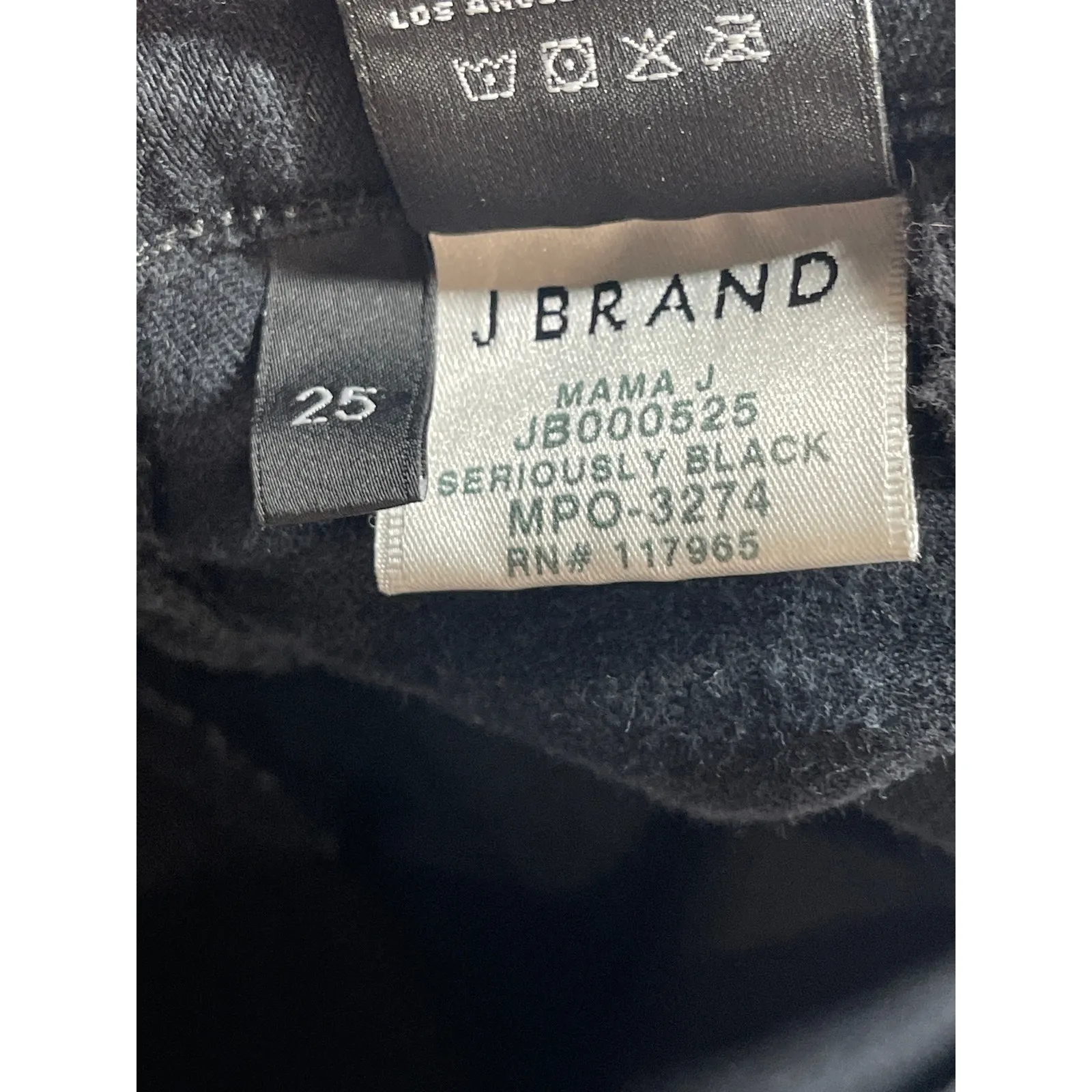 J Brand Women's Black Low Rise Slim Fit Stretch Skinny Leg Denim Jeans Pants 25 - Image 4