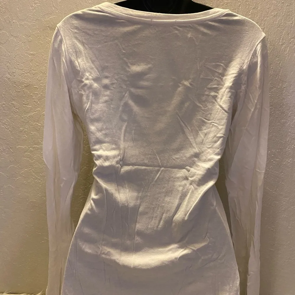 Forever 21 White Long Sleeve Shirt - Image 8