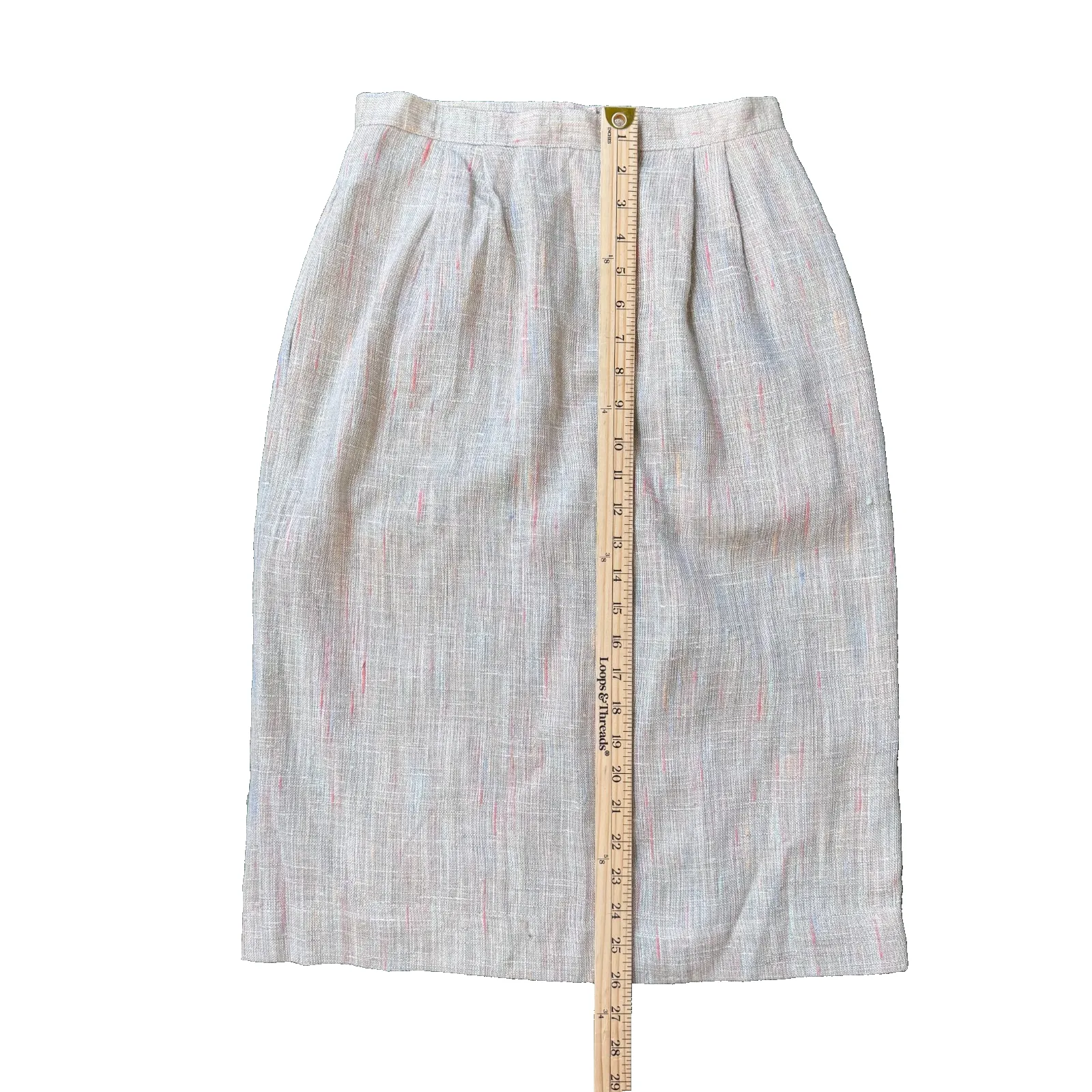 Vintage Women’s Skirt Size 8 Made in USA 26” Waist 26” Long Rayon Blend EUC - Image 5