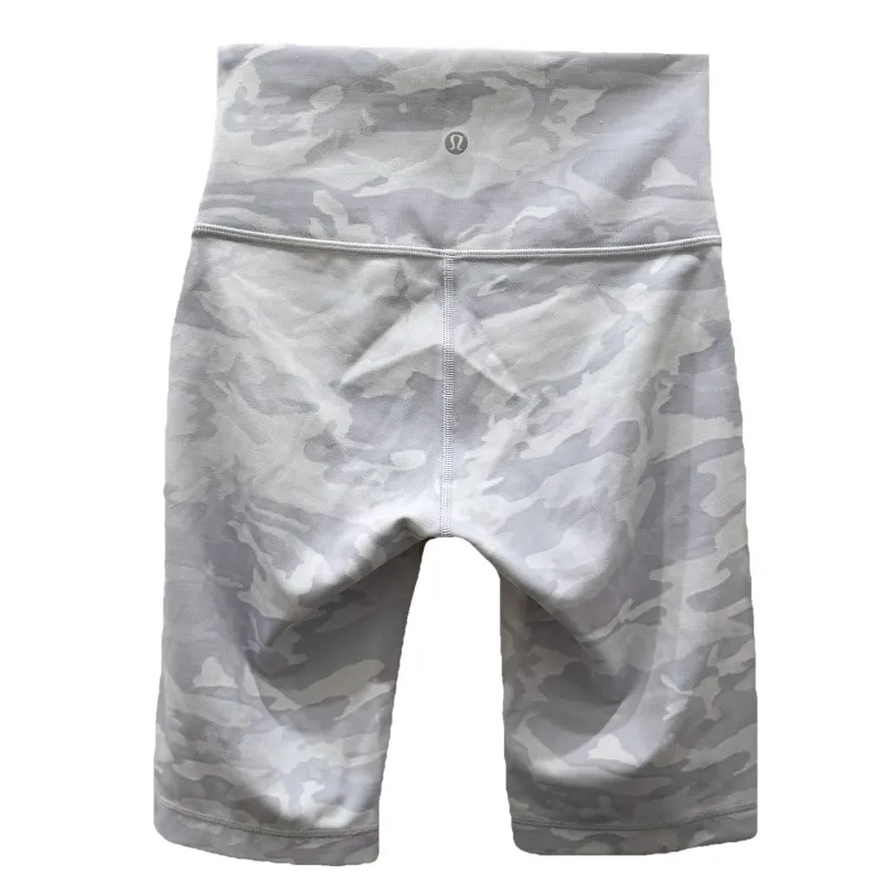 LULULEMON Wunder Under HR 10” Shorts Incognito Camo Jacquard Alpine White Size 4 - Image 2