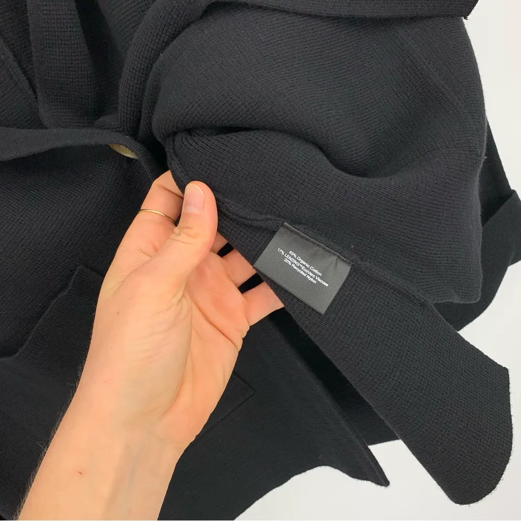 NWT SUMMERSALT Shawl Collar Sweater Blazer Black L - Image 6