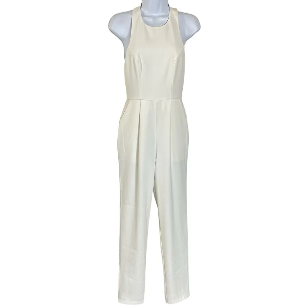 Revolve NBD X Naven Twins Take A Bow Jumpsuit in Optic White Size XS - Image 5